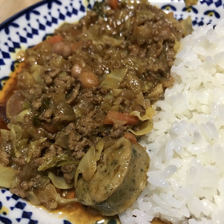 簡単ドライカレー風